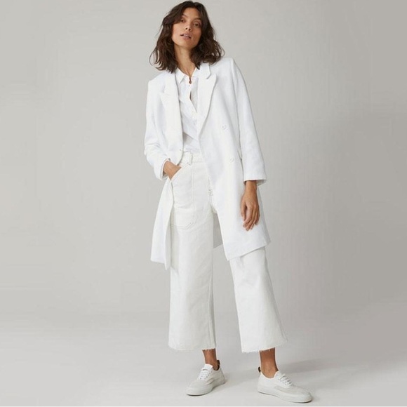 Closed Leyton Ultra High-Rise Cropped Wide-Leg Carpenter Jeans Gray Grey Sz 28 - Picture 3 of 16